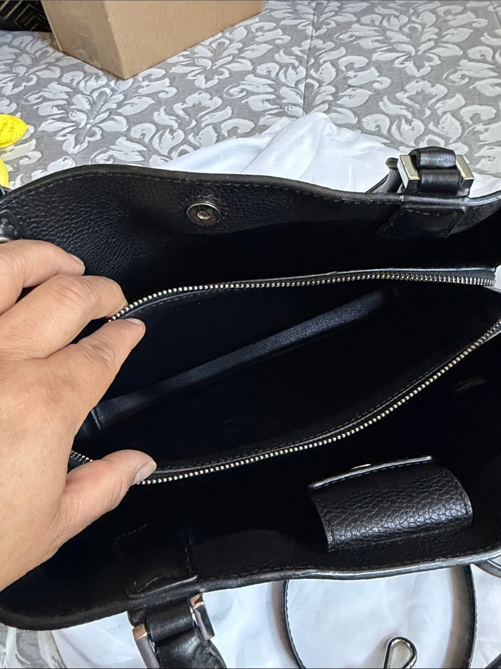 Michael Kors structured pebbled